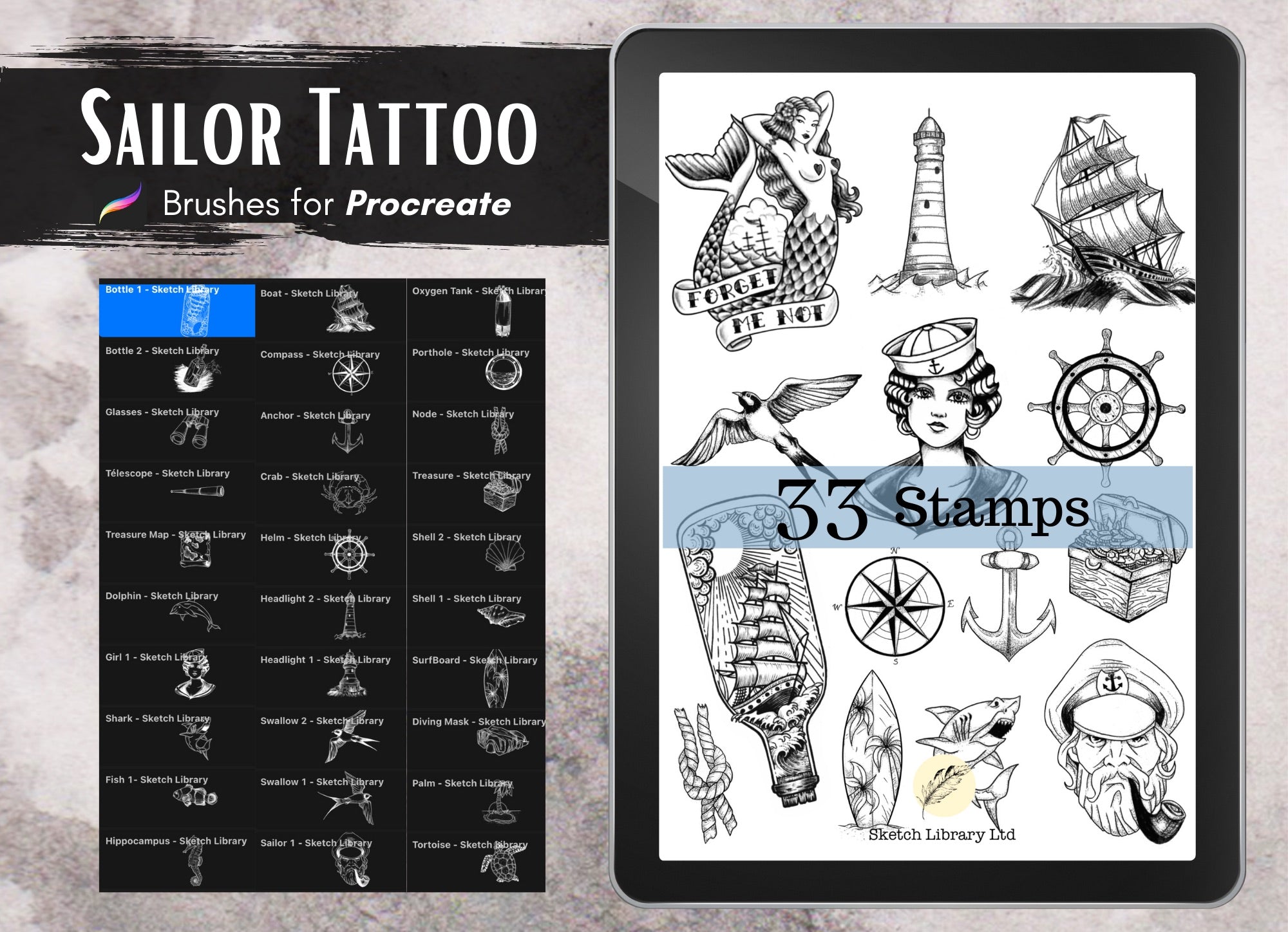 20 Procreate Tattoo Brushes  Design Shack